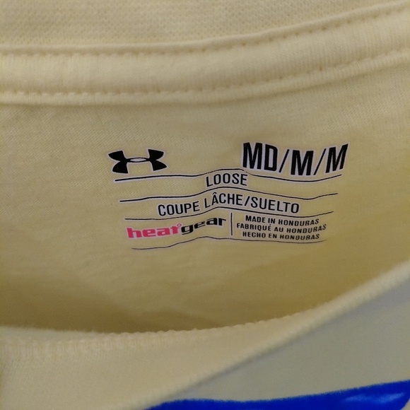 Mens Under Armour Yellow Beach Short Sleeve Tee - Picture 3 of 4